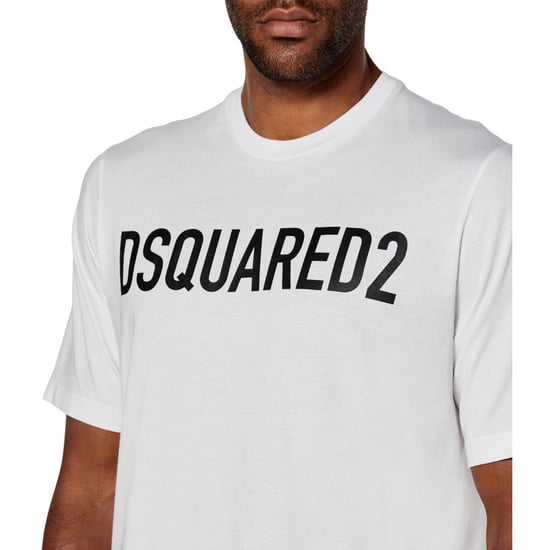 Camiseta Blanca De Corte Holgado Con Logo De La Marca Dsquared2 - Image 5