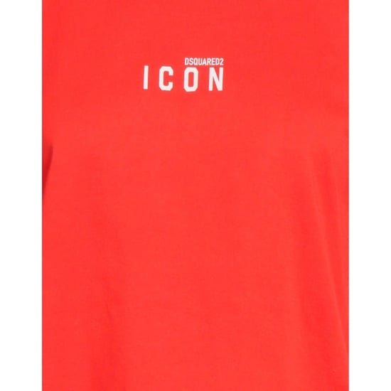 Camiseta Roja Con Logo Pequeño En El Pecho De Dsquared2 Icon - Image 4