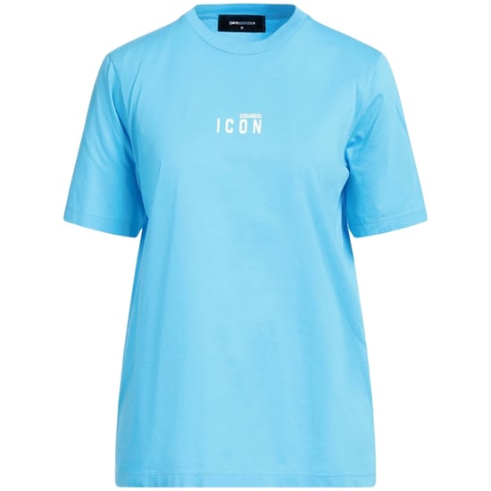 Camiseta Azul Claro Con Logo Pequeño En El Pecho De Dsquared2 Icon - Image 1