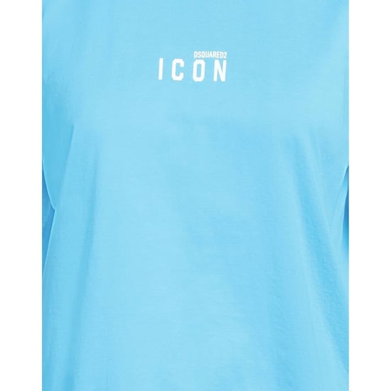 Camiseta Azul Claro Con Logo Pequeño En El Pecho De Dsquared2 Icon - Image 4