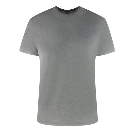 Camiseta Gris Con Logotipo Monótono De Burberry - Image 1