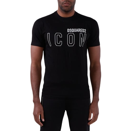 Camiseta Negra Con El Logotipo De Contorno Del Icono De Dsquared2 - Image 3