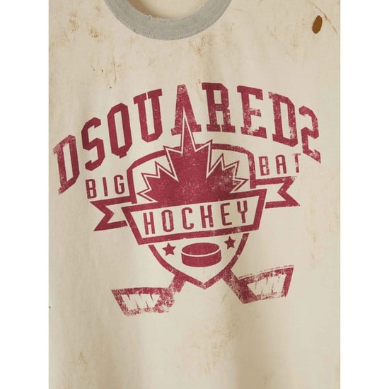 Camiseta Color Champán Con Diseño De Hockey De Dsquared2 - Image 3