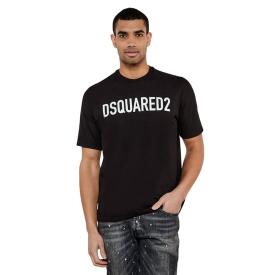 Camiseta Negra De Corte Holgado Con Logo De La Marca Dsquared2 - Image 3