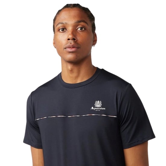 Camiseta Aquascutum Active Stretch Piping Azul Marino - Image 2