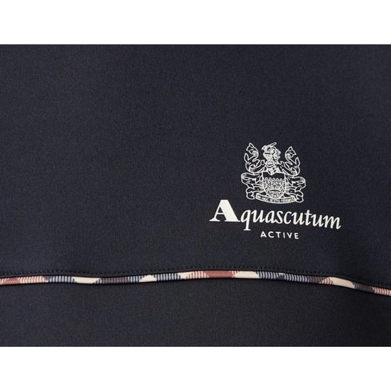 Camiseta Aquascutum Active Stretch Piping Azul Marino - Image 5