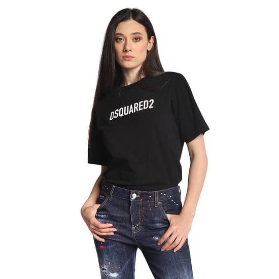Camiseta Negra Con Estampado De Logo Llamativo De Dsquared2 - Image 4