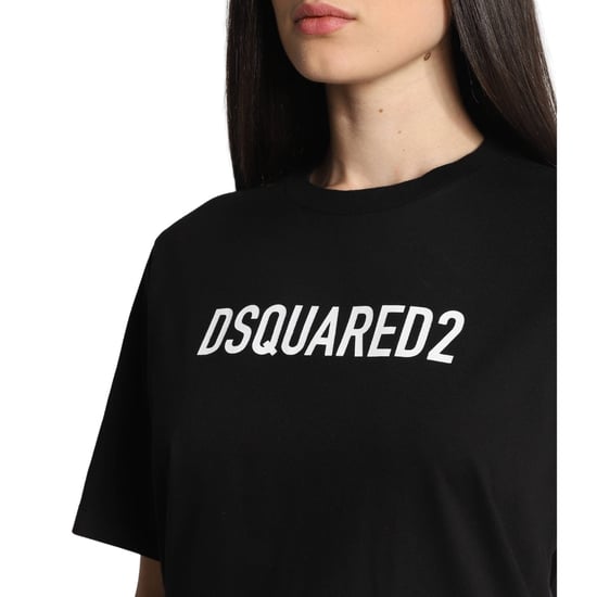 Camiseta Negra Con Estampado De Logo Llamativo De Dsquared2 - Image 5