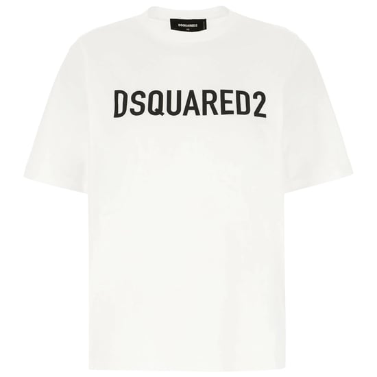 Camiseta Blanca De Corte Holgado Con Logo Llamativo De Dsquared2 - Image 1