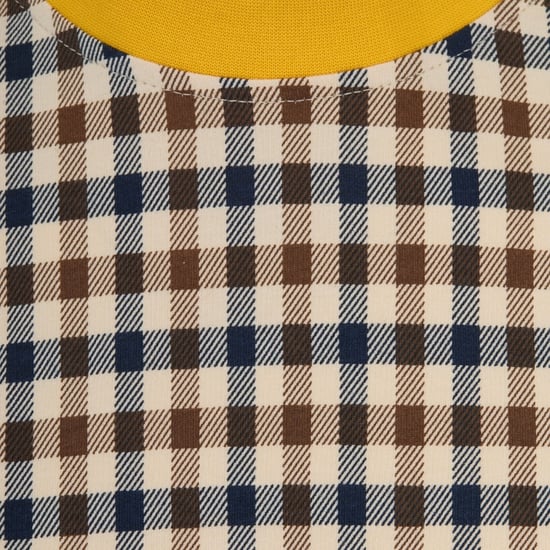 Camiseta Aquascutum Active Iconic Check Beige - Image 3
