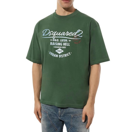 Camiseta Verde Con El Logo De Dsquared2 "raising Hell&quot - Image 3