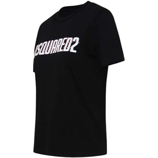 Camiseta Negra De Cuello Redondo Con Estampado Del Logo De Dsquared2 - Image 3