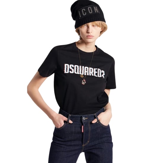 Camiseta Negra De Cuello Redondo Con Estampado Del Logo De Dsquared2 - Image 5