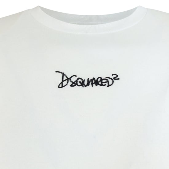Camiseta Blanca Con Logo Pequeño De Dsquared2 - Image 2