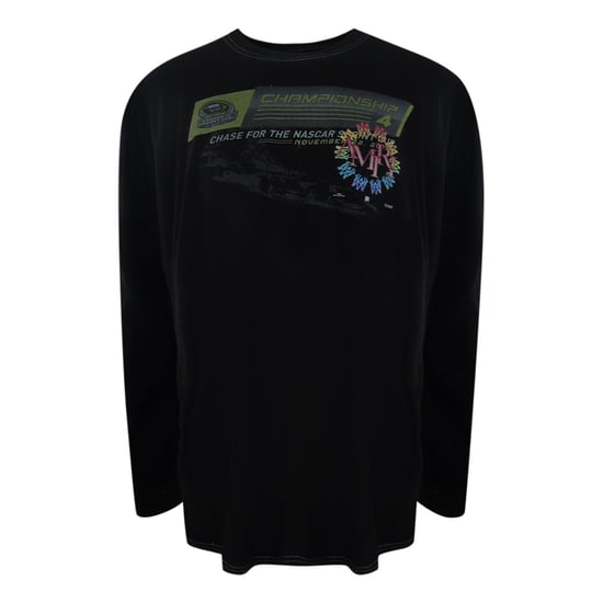 Camiseta Negra De Manga Larga Con Logotipo Circular Apilado De Amiri - Image 1