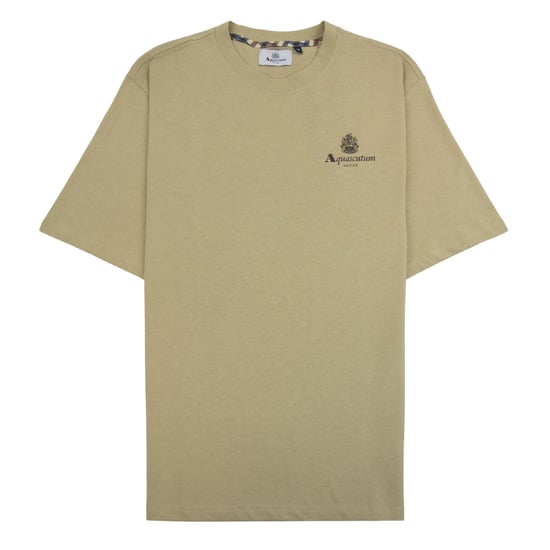 Camiseta Aquascutum Active Con Logo Pequeño, Color Beige - Image 1