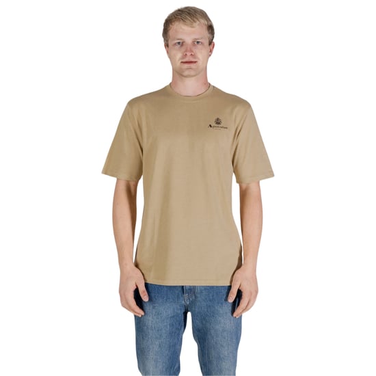 Camiseta Aquascutum Active Con Logo Pequeño, Color Beige - Image 4
