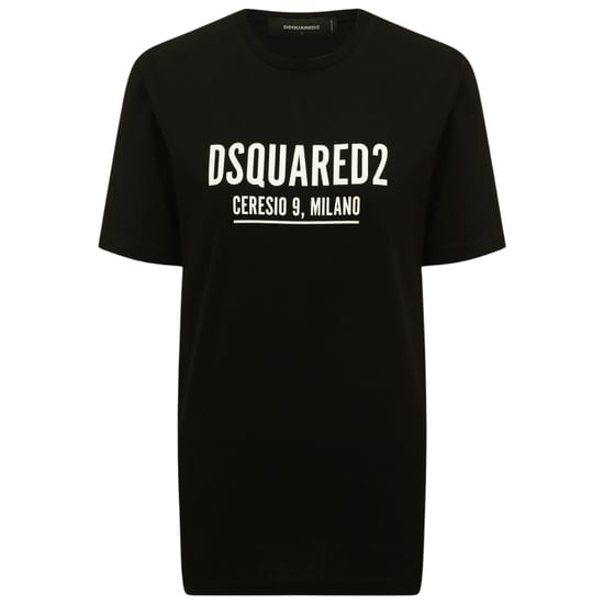 Dsquared2 Ceresio 9 Milano Camiseta Negra Con Logotipo - Image 1