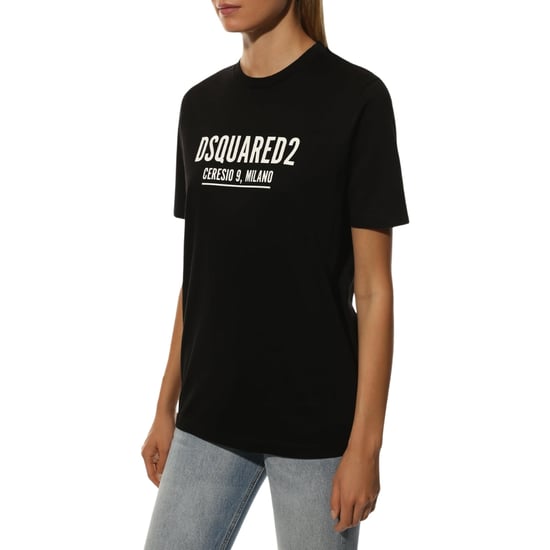 Dsquared2 Ceresio 9 Milano Camiseta Negra Con Logotipo - Image 2