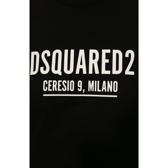 Dsquared2 Ceresio 9 Milano Camiseta Negra Con Logotipo - Image 4