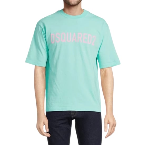 Camiseta Verde Claro De Corte Holgado Con Logo De La Marca Dsquared2 - Image 4