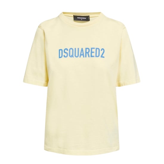 Camiseta Amarilla Dsquared2 Teñida Ecológicamente - Image 1