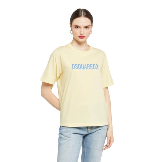Camiseta Amarilla Dsquared2 Teñida Ecológicamente - Image 2