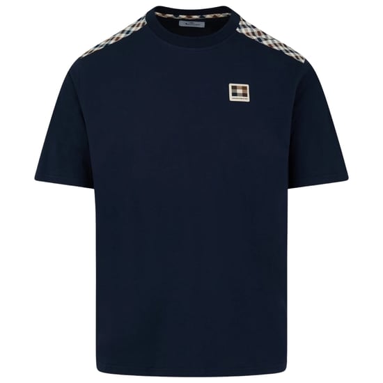 Camiseta Aquascutum Active Insert Lamina Azul Marino - Image 1