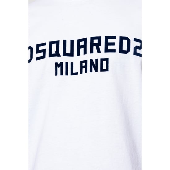 Camiseta Blanca De Corte Moderno Con El Logotipo De Dsquared2 Milano - Image 4
