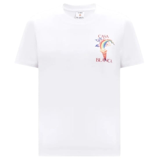 Camiseta Blanca Ajustada Con Estampado "casablanca Nature Teacher" - Image 1