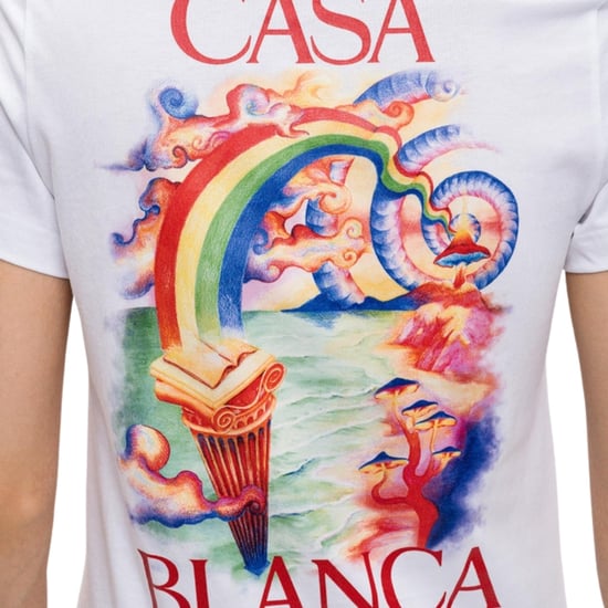 Camiseta Blanca Ajustada Con Estampado "casablanca Nature Teacher" - Image 4