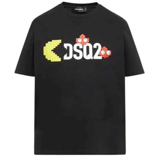 Camiseta Negra Con El Logo De Pac-man De Dsquared2 Dsq2 - Image 1