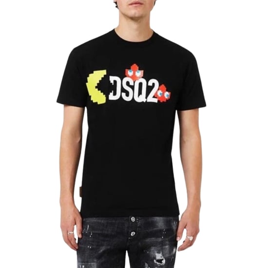 Camiseta Negra Con El Logo De Pac-man De Dsquared2 Dsq2 - Image 2