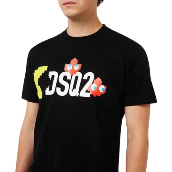 Camiseta Negra Con El Logo De Pac-man De Dsquared2 Dsq2 - Image 4