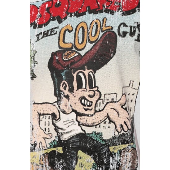 Camiseta Blanca Con Estampado De Cigarrillos Dsquared2 "the Cool Guy" - Image 4