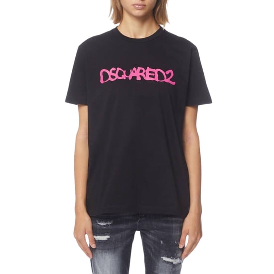Camiseta Negra Con Logo De Graffiti De Dsquared2 - Image 2