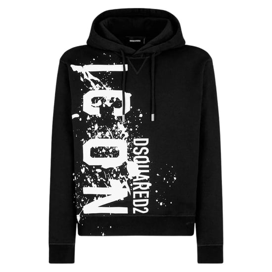 Sudadera Con Capucha Negra Dsquared2 Cool Fit Icon Splash Logo - Image 1