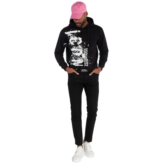 Sudadera Con Capucha Negra Dsquared2 Cool Fit Icon Splash Logo - Image 5