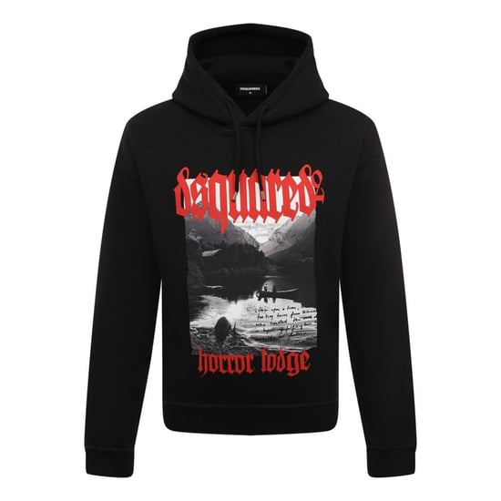 Sudadera Negra Con Capucha Horror Lodge De Dsquared2 - Image 1