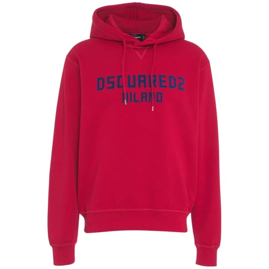 Sudadera Con Capucha Roja Dsquared2 Milano Logo Cool Fit - Image 1