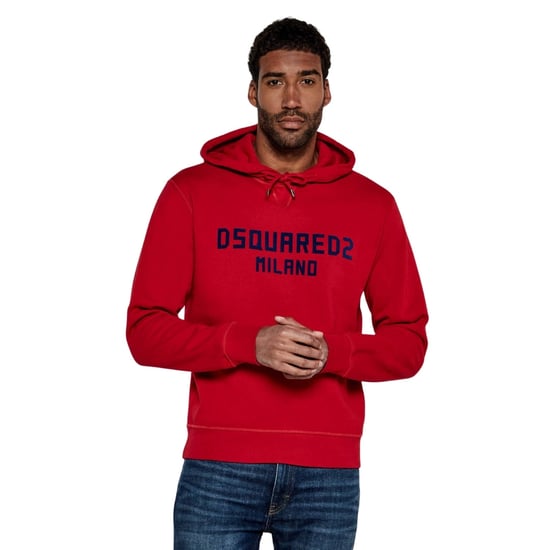 Sudadera Con Capucha Roja Dsquared2 Milano Logo Cool Fit - Image 4