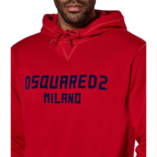 Sudadera Con Capucha Roja Dsquared2 Milano Logo Cool Fit - Image 6