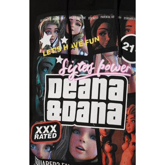 Sudadera Con Capucha Negra De Dsquared2 Sisters Power Deana Y Dana - Image 4