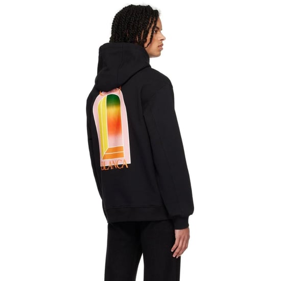 Sudadera Negra Con Logotipo De Arco Degradado De Casablanca - Image 4