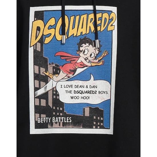 Sudadera Con Capucha Negra De Betty Boop De Dsquared2 - Image 3