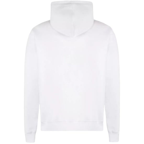Sudadera Blanca Con Capucha Y Logo De Hoja De Arce Monocromático De Dsquared2 - Image 2