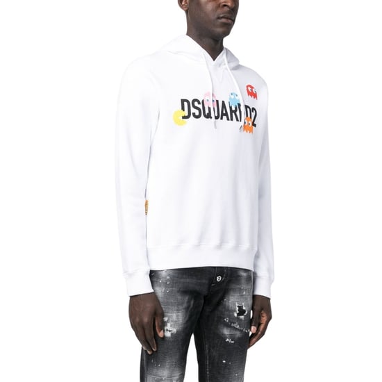 Sudadera Con Capucha Blanca Dsquared2 Pac-man Cool Fit - Image 2