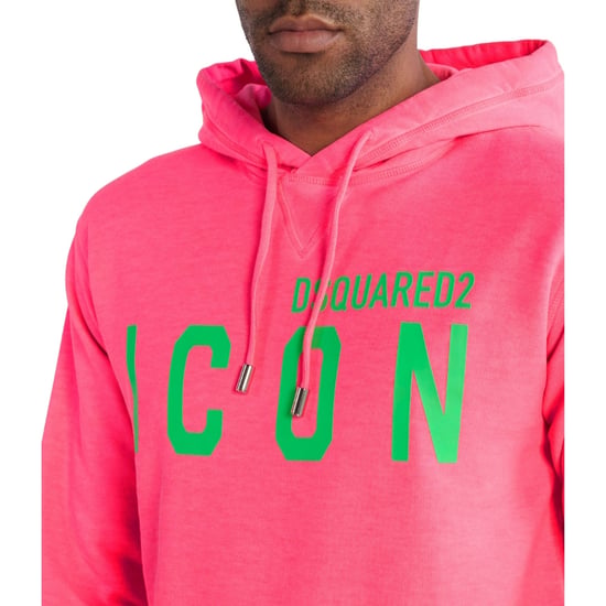 Sudadera Con Capucha Rosa De Corte Regular Icon De Dsquared2 - Image 4