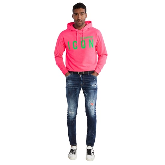 Sudadera Con Capucha Rosa De Corte Regular Icon De Dsquared2 - Image 5