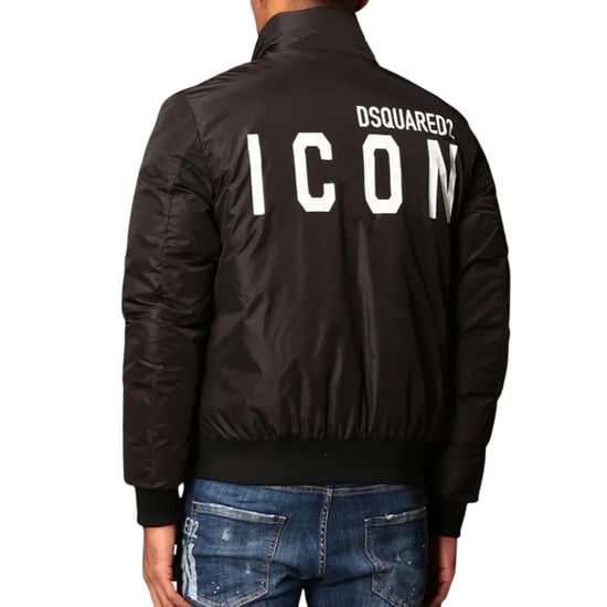 Chaqueta Bomber Acolchada Negra Dsquared2 Icon - Image 4
